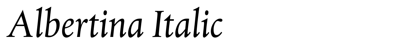 Albertina Italic